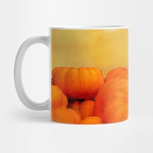 Celebrate Fall with Orange Watercolor Pumpkin Patch Mug